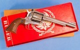 **SOLD** Ruger New Model Blackhawk in .357 Magnum Caliber **Stainless - Box and Papers - Mfg 1976** - 1 of 16