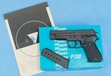 **SOLD** Sig Sauer P220 Pistol in .45 ACP **W. Germany - Mfg 1990 - Box, Papers, 2 mags and Test Target** - 1 of 21