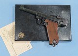 ** SOLD ** Erma LA22 Luger Replica Pistol in .22 Long Rifle **Mfg 1967 - Snap Case and Papers** - 1 of 19