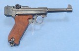 ** SOLD ** Erma LA22 Luger Replica Pistol in .22 Long Rifle **Mfg 1967 - Snap Case and Papers** - 4 of 19