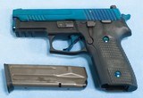 ** SOLD ** Sig Sauer Lew Horton Exclusive P229 Pistol in 9mm **Blue Piranha - 1 of 500 Made - Box, Papers and 2 Magazines** - 20 of 22