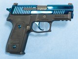 ** SOLD ** Sig Sauer Lew Horton Exclusive P229 Pistol in 9mm **Blue Piranha - 1 of 500 Made - Box, Papers and 2 Magazines** - 22 of 22