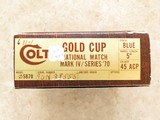 ** SOLD ** Colt Gold Cup National Match, 70 Series,
Cal. .45 ACP - 13 of 14