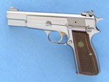Browning Hi-Power, Electoless Nickel with Adjustable Rear Sight, Cal. 9mm - 12 of 14