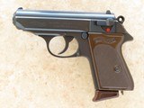 Walther PPK, German Made, 1968 Vintage, Cal. .380 ACP, Brown Eagle Grips - 3 of 14