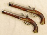 Kuchenreuter Flintlock Duellers, Circa 1820's, Approx. 50 Caliber, Dueling Pistols ** Whittmann Locks ** - 23 of 23