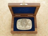 Smith & Wesson 125 Years Belt Buckle, Sterling Silver, 1852 - 1977 Anniversary
