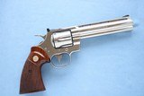 1979 Vintage Colt Python 6" Inch Nickel Finish ** Excellent Condition ** - 6 of 24