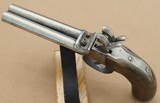 1860's-'80's Antique German Double-Barrel Twin-Hammer Percussion Pocket Pistol in .40 Caliber Cap & Ball - 12 of 25