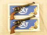 Pair of Colt Commemorative Single Action Army's, Consecutive Serial Numbered, Cal. .44-40 WCF, 1984 Vintage - 8 of 10