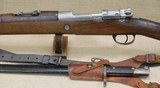 Argentine Military Model 1909 Mauser Cavalry Carbine Mfg. by F.M.A.P. complete w/ Bayonet, Scabbard, & Frog * Non-Import Marked & All Matching! * - 7 of 25