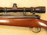 ** SOLD ** Winchester Pre-64 Model 70, Custom Barrel, Cal. .243 Win. 1956 Vintage, with Redfield 3-9x Scope with Range Finder - 7 of 18