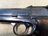 BROWNING HI-POWER P35 WITH TANGENT SIGHT EARLY NAZI PISTOL REISSUED TO POLICE POST WAR - 2 of 15