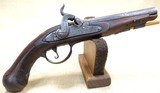 Early 1800's French .45 Caliber Flintlock Percussion-Conversion Pocket Pistol
* Lock Marked "ANOR" *