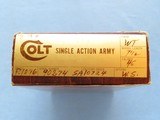 ***SOLD***Colt Single Action Army, 3rd Gen., Nickel with Walnut Grips, Non-Fluted Cylinder, Cal. 45 LC
PRICE:
$4,200 - 5 of 7