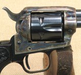 ** SOLD ** 1971 Vintage Colt Peacemaker .22 Caliber Single Action Revolver w/ Both .22 LR & Magnum Cylinders - 8 of 25