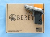 ***SOLD***Beretta Model 21 Bobcat INOX, Cal. .22 LR, with Box & Pistol Pouch - 10 of 12
