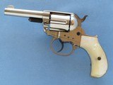 Colt Model 1877 (Lightning), Cal. .38 Long Colt, 1879 Vintage, Pearl Grips, Factory Letter - 10 of 15