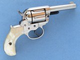Colt Model 1877 (Lightning), Cal. .38 Long Colt, 1879 Vintage, Pearl Grips, Factory Letter - 13 of 15
