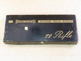 Browning Grade III Semi Automatic Rifle, Cal. .22 LR, Belgian Manufacture, 1967 Vintage ** R. Risack Engraved ** - 20 of 21
