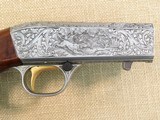 Browning Grade III Semi Automatic Rifle, Cal. .22 LR, Belgian Manufacture, 1967 Vintage ** R. Risack Engraved ** - 5 of 21