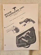 HIGH STANDARD brochures & manuals - 4 of 15