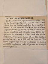 LYMAN #40 Savage sight - Image 6 of 6