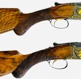 PAIR OF BROWNING EXHIBITION 20 GAUGE - PICTURED IN NED SCHWING'S BOOK PAGES 106 AND 224 - BROWNING LETTERS - CASED - 5 of 20