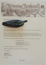 Browning P3S - 3 Barrel Set -20, 28, .410 - Case - Browning Letter - 20 of 20