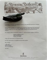 BROWNING SUPERPOSSED B 25 - P3U - 28 GAUGE - DEBRUS/BAERTON SIGNED - BROWNING LETTER - 20 of 20