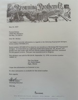 BROWNING P2D LIGHTNING THREE GAUGE SET - 20GA, 28GA, .410GA - BROWNING LETTER - 19 of 19