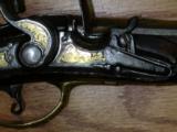 Italian (Brescian) Royal Guard or Household Flintlock Pistol Circa 1750-70 Brass & silver Inlay - 7 of 15