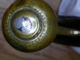 Italian (Brescian) Royal Guard or Household Flintlock Pistol Circa 1750-70 Brass & silver Inlay - 13 of 15