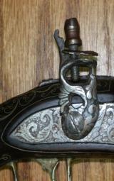 18Th Century Spanish Miquelet Flintlock Blunderbuss Pistol - 6 of 15