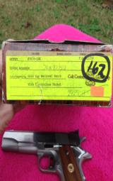 Colt 70 Series Gold Cup National Match in RARE Electroless Nickel With Box - 12 of 13