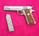 Colt 70 Series Gold Cup National Match in RARE Electroless Nickel With Box - 1 of 13