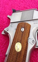 Colt 70 Series Gold Cup National Match in RARE Electroless Nickel With Box - 8 of 13