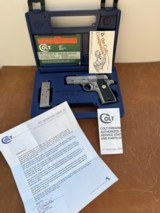 Exceptional Colt 380 Government All Stainless NEW IN BOX! 1993 - 1 of 6