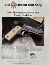 RARE Colt Heirloom Officers ACP Custom Shop - 2 of 13