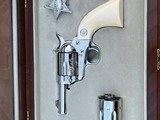 SCARCE Colt Sheriff’s Model Cased Nickel 44-40/44Special With Factory Ivory - 2 of 12