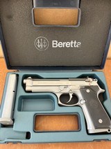RARE Beretta 92FS INOX GHOST L prefix Italy all stainless boxed - 2 of 10