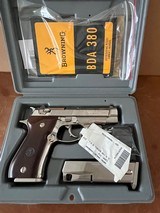 SCARCE Browning BDA .380 NOS MINTY NICKEL IN BOX - 1 of 8