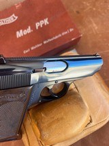 Rare MINTY Pre-68 Walther PPK 22LR in Alligator box (1965) - Image 7 of 14