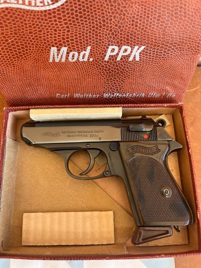 Rare MINTY Pre-68 Walther PPK 22LR in Alligator box (1965) - Image 1 of 14