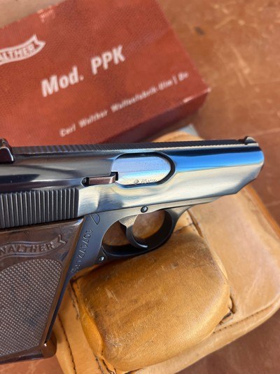 Rare MINTY Pre-68 Walther PPK 22LR in Alligator box (1965) - Image 7 of 14