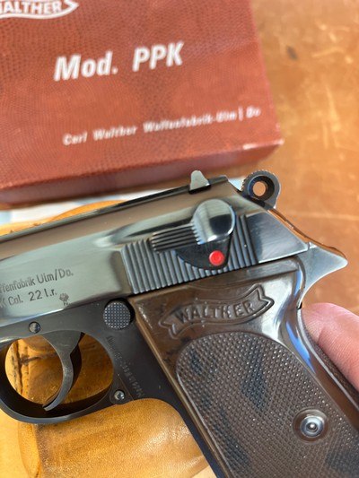 Rare MINTY Pre-68 Walther PPK 22LR in Alligator box (1965) - Image 5 of 14