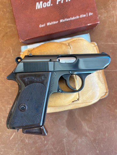 Rare MINTY Pre-68 Walther PPK 22LR in Alligator box (1965) - Image 6 of 14