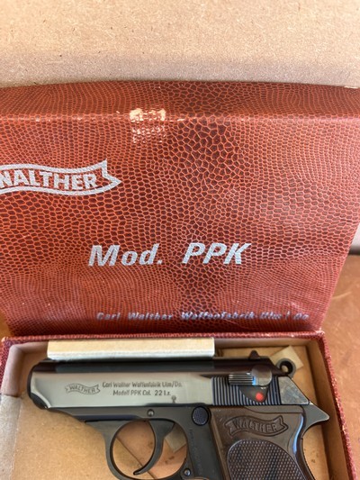 Rare MINTY Pre-68 Walther PPK 22LR in Alligator box (1965) - Image 3 of 14