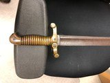 1841 Snell Mississippi Sabre Bayonet Made at Harpers Ferry Armory. Scarce. - 5 of 5