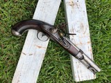 1836 Johnson Flintlock Pistol Sharp Stock Original Flintlock - 1 of 6